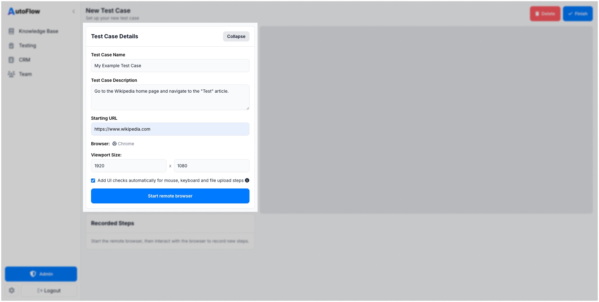 Step screenshot