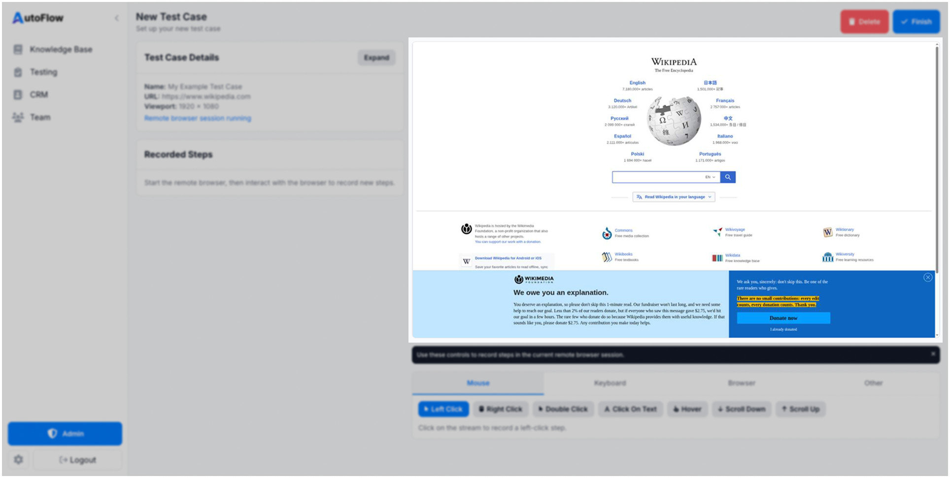Step screenshot