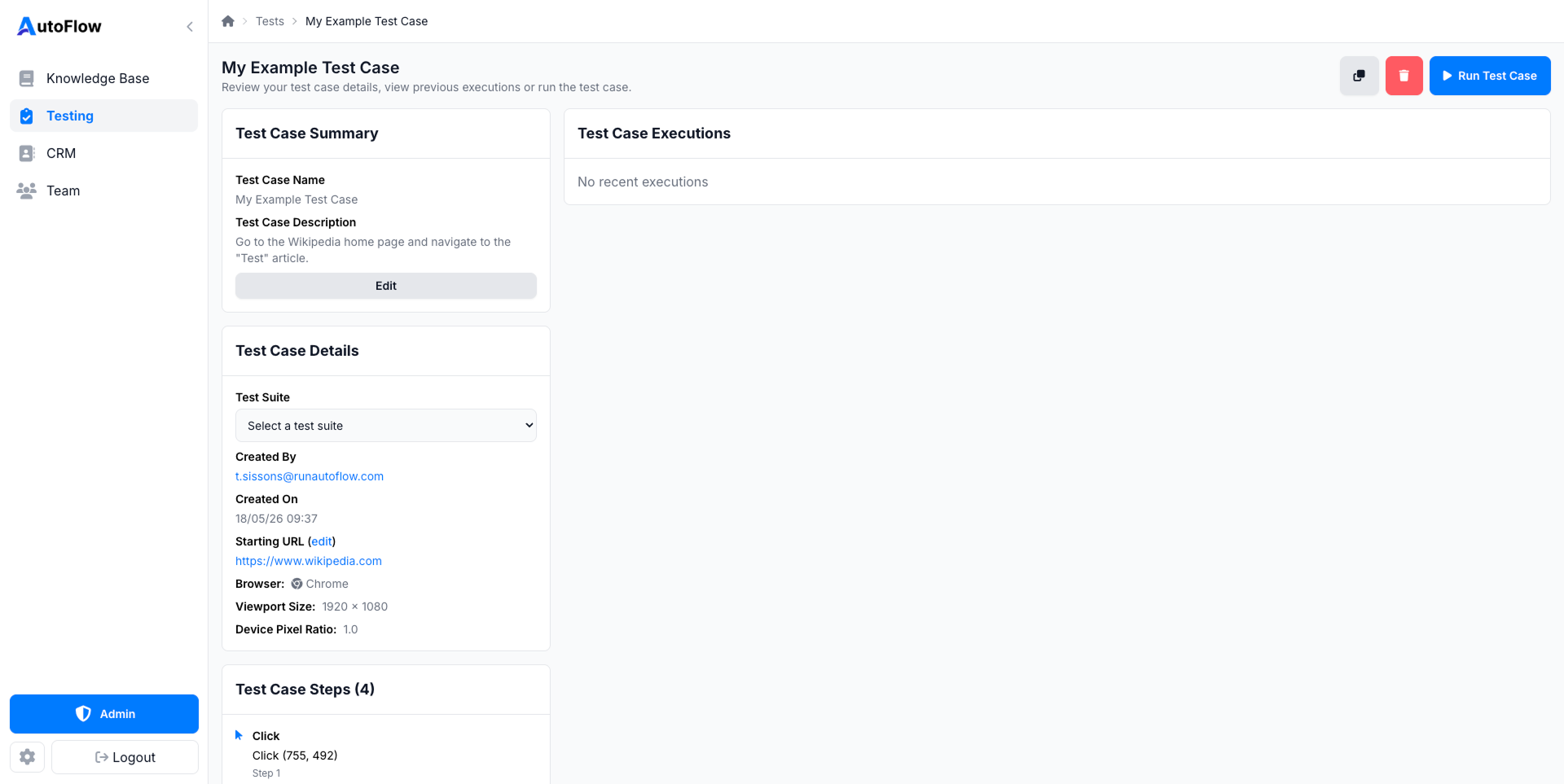 Step screenshot